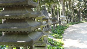 Statuary from the Japanese garden that is currently under renovation til 2018